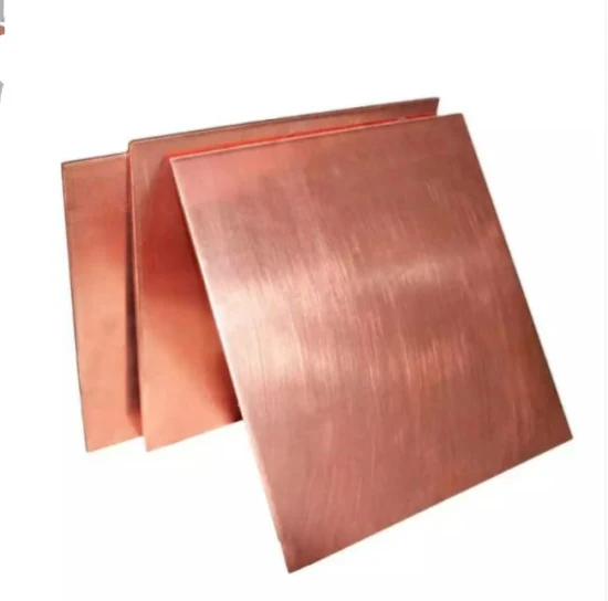 Kupferplattenblech Reine elektrolytische Kupferkathode C10100/C10200/C10300 Kupferblech 99,99 % Hersteller maßgeschneiderte 99,99 reine Bronze reine Kupferblechplatte